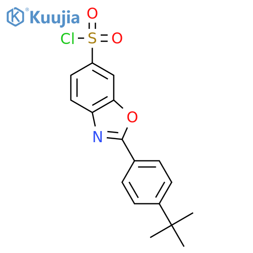 6-Benzoxazolesulfonyl chloride, 2-[4-(1,1-dimethylethyl)phenyl]- structure