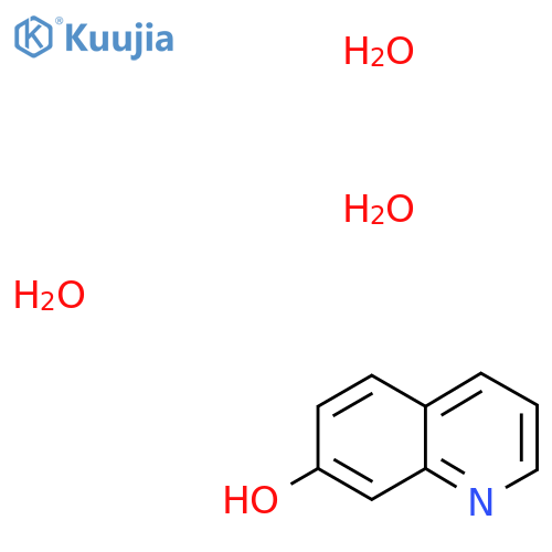 Quinolin-7-ol trihydrate structure