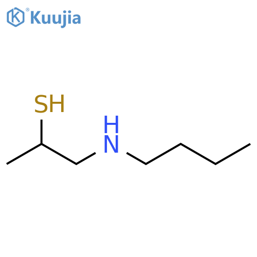 2-Propanethiol, 1-(butylamino)- structure