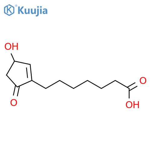 1-Cyclopentene-1-heptanoic acid, 3-hydroxy-5-oxo- structure