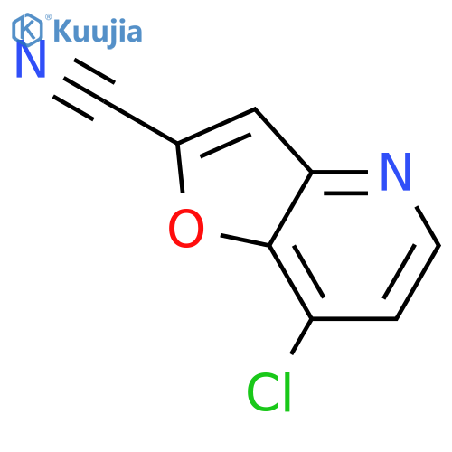 7-chlorofuro[3,2-b]pyridine-2-carbonitrile structure