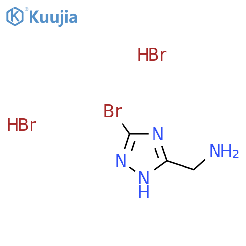 (3-Bromo-1H-1,2,4-triazol-5-YL)methanamine dihydrobromide structure