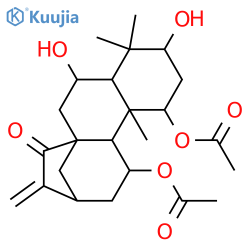 Kaur-16-en-15-one,1,11-bis(acetyloxy)-3,6-dihydroxy-, (1a,3b,6a,11b)- (9CI) structure