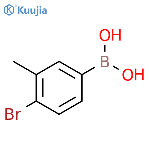 4-Bromo-3-methylphenylboronic acid structure