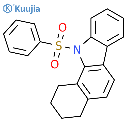 1H-Benzo[a]carbazole, 2,3,4,11-tetrahydro-11-(phenylsulfonyl)- structure