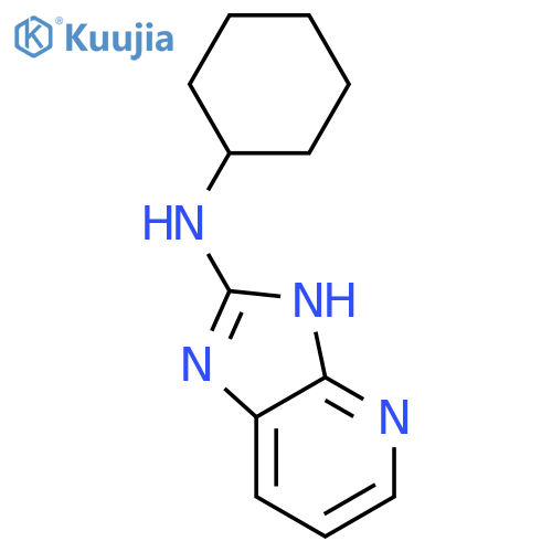 N-cyclohexyl-3H-Imidazo[4,5-b]pyridin-2-amine structure