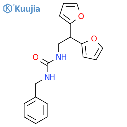1-benzyl-3-[2,2-bis(furan-2-yl)ethyl]urea structure