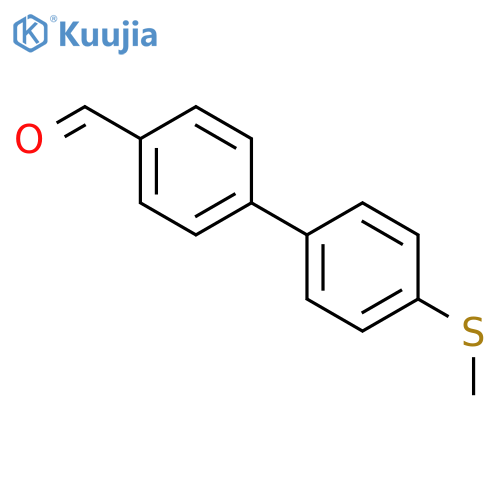 [1,1'-Biphenyl]-4-carboxaldehyde,4'-(methylthio)- structure