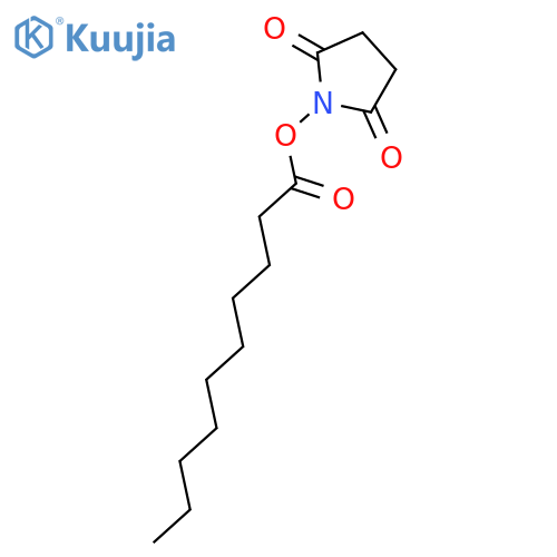 2,5-Pyrrolidinedione, 1-[(1-oxodecyl)oxy]- structure