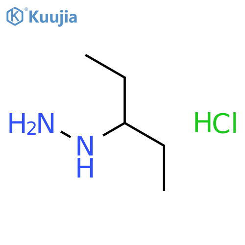 1-(Pentan-3-Yl)Hydrazine Hydrochloride structure