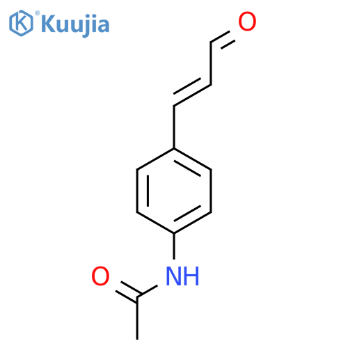 N-4-(3-oxoprop-1-en-1-yl)phenylacetamide structure