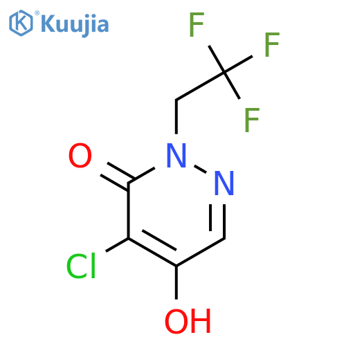 3(2H)-Pyridazinone, 4-chloro-5-hydroxy-2-(2,2,2-trifluoroethyl)- structure