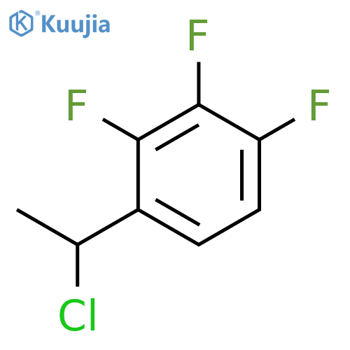 Benzene, 1-(1-chloroethyl)-2,3,4-trifluoro- structure