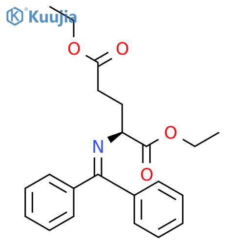 L-Glutamic acid, N-(diphenylmethylene)-, diethyl ester structure