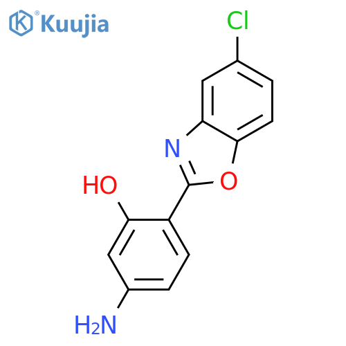 5-Amino-2-(5-chlorobenzodoxazol-2-yl)phenol structure