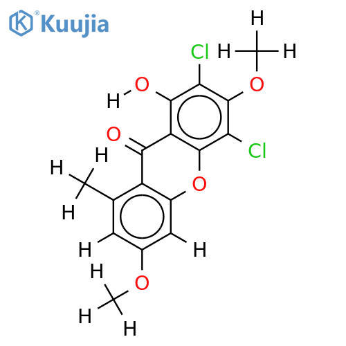 3,6-Di-Methyl-2,4-Dichloro-1,3,6-Trihydroxy-8-methylxanthone structure