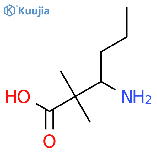 3-Amino-2,2-dimethylhexanoic acid structure