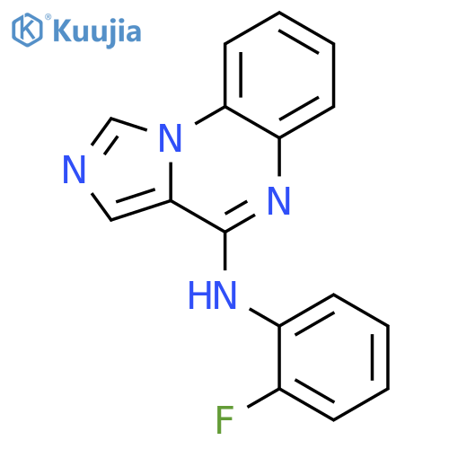 Imidazo[1,5-a]quinoxalin-4-amine, N-(2-fluorophenyl)- structure