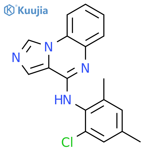 Imidazo[1,5-a]quinoxalin-4-amine, N-(2-chloro-4,6-dimethylphenyl)- structure