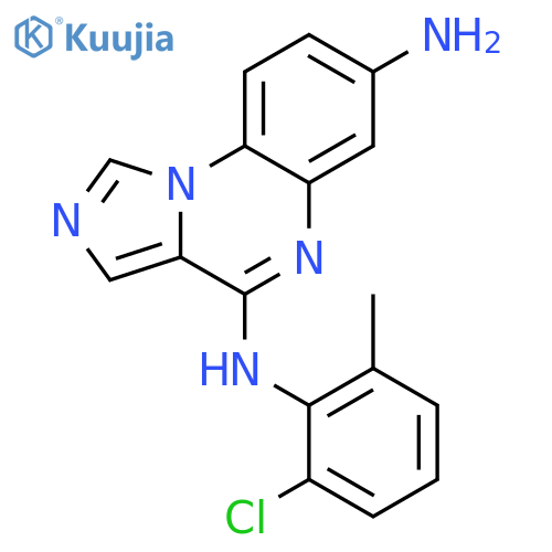 Imidazo[1,5-a]quinoxaline-4,7-diamine, N4-(2-chloro-6-methylphenyl)- structure