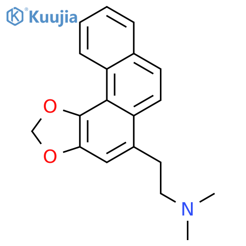 Phenanthro[4,3-d]-1,3-dioxole-5-ethanamine,N,N-dimethyl- structure