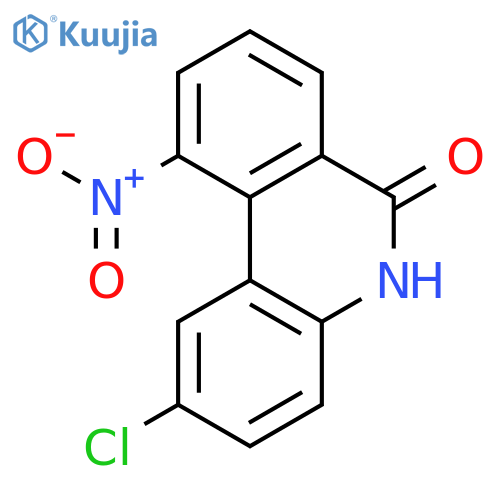 6(5H)-Phenanthridinone, 2-chloro-10-nitro- structure