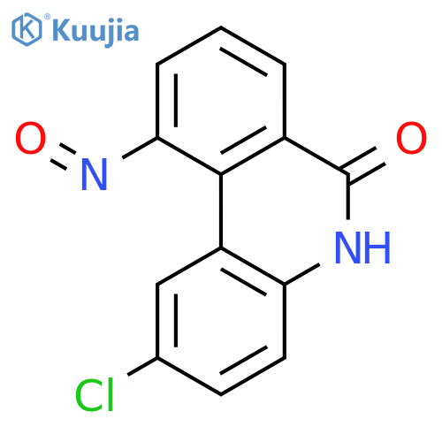 6(5H)-Phenanthridinone, 2-chloro-10-nitroso- structure