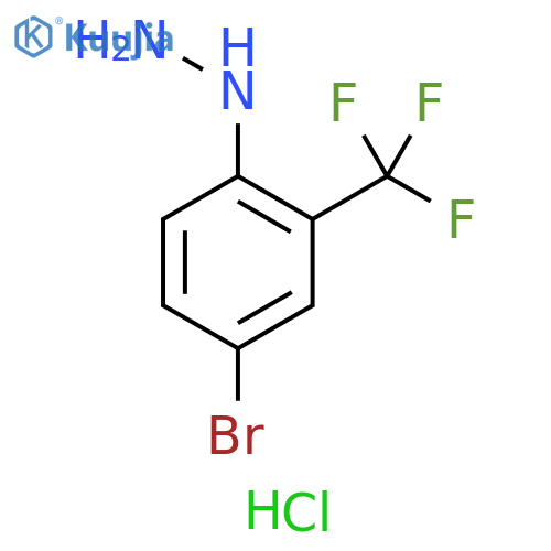 4-Bromo-2-(trifluoromethyl)phenylhydrazine Hydrochloride structure