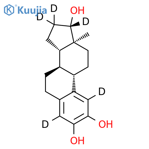 2-Hydroxy-17β-estradiol-16,16,17-d5 structure