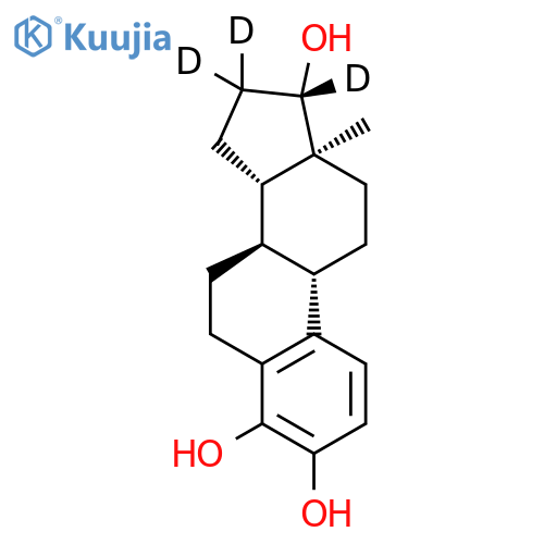 4-Hydroxy-17b-estradiol-16,16,17-d5 structure