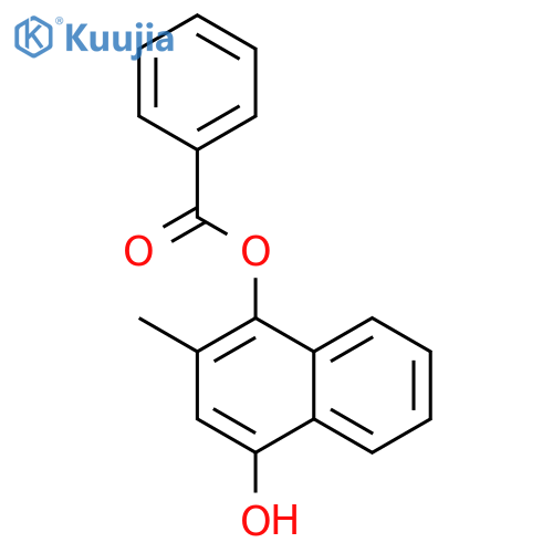 1,4-Naphthalenediol,2-methyl-, 1-benzoate structure