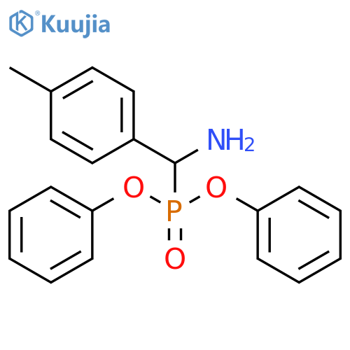 Phosphonic acid, [amino(4-methylphenyl)methyl]-, diphenyl ester structure