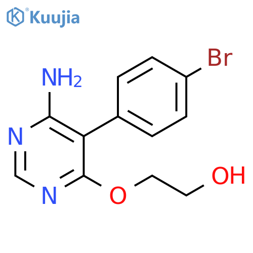 2-6-Amino-5-(4-bromophenyl)-4-pyrimidinyloxy-ethanol structure