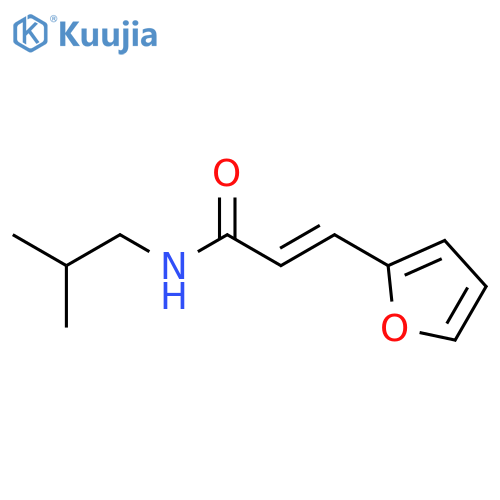 2-Propenamide, 3-(2-furanyl)-N-(2-methylpropyl)- structure