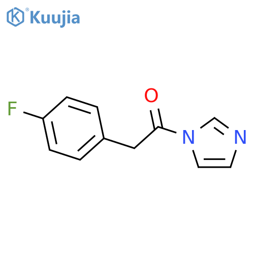 2-(4-fluorophenyl)-1-(1H-imidazol-1-yl)ethan-1-one structure