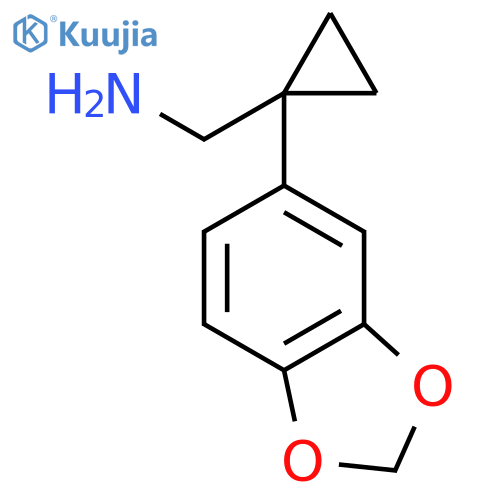1-(1,3-Benzodioxol-5-yl)cyclopropanemethanamine structure