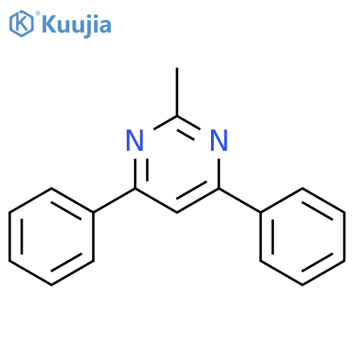 2-Methyl-4,6-diphenylpyrimidine structure