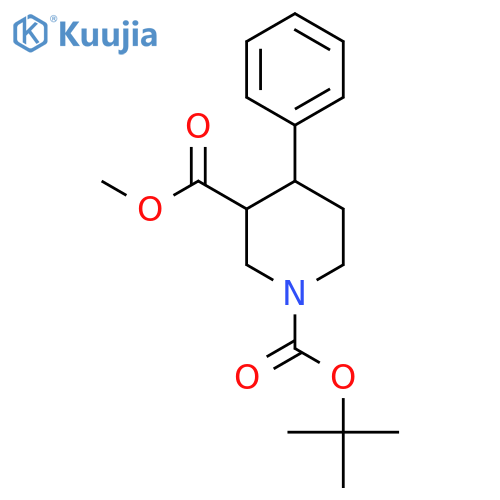 1-Tert-Butyl 3-methyl 4-phenylpiperidine-1,3-dicarboxylate structure