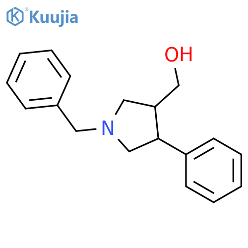 3-Pyrrolidinemethanol,4-phenyl-1-(phenylmethyl)-, (3R,4S)- structure