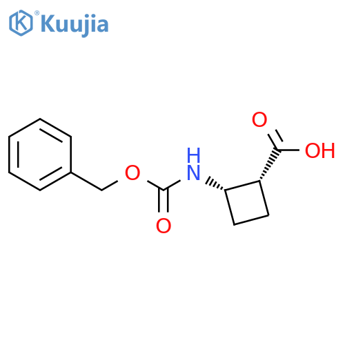 Cyclobutanecarboxylic acid, 2-[[(phenylmethoxy)carbonyl]amino]-, (1R,2S)- structure