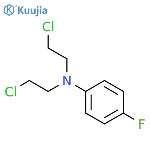 Benzenamine,N,N-bis(2-chloroethyl)-4-fluoro- structure