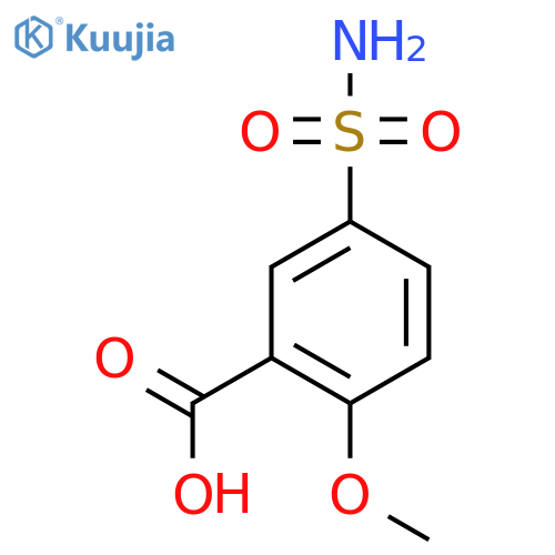2-Methoxy-5-sulfamoylbenzoic acid structure