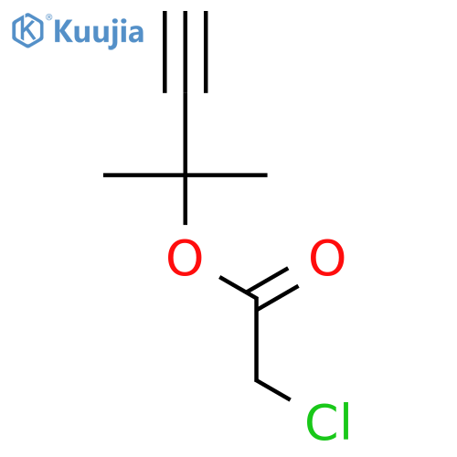 Acetic acid, chloro-, 1,1-dimethyl-2-propynyl ester structure