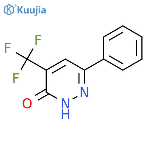 6-phenyl-4-(trifluoromethyl)-2,3-dihydropyridazin-3-one structure