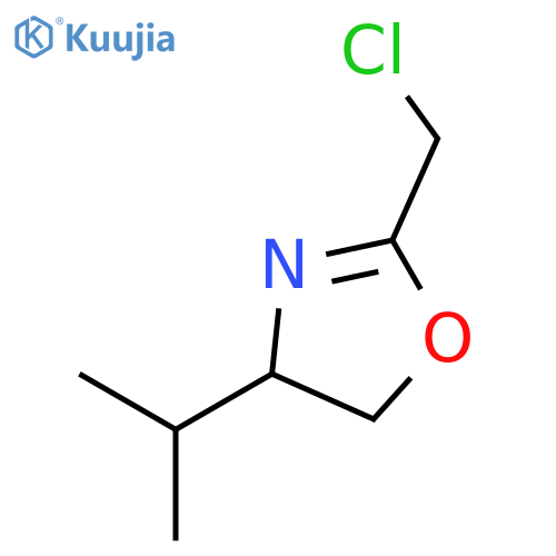 Oxazole, 2-(chloromethyl)-4,5-dihydro-4-(1-methylethyl)-, (4S)- structure