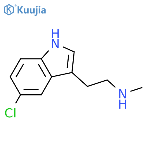 5-Chloro-N-methyl-1H-indole-3-ethanamine structure