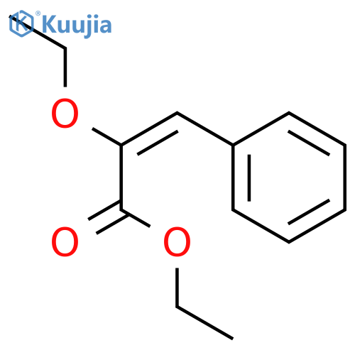 2-Propenoic acid, 2-ethoxy-3-phenyl-, ethyl ester structure