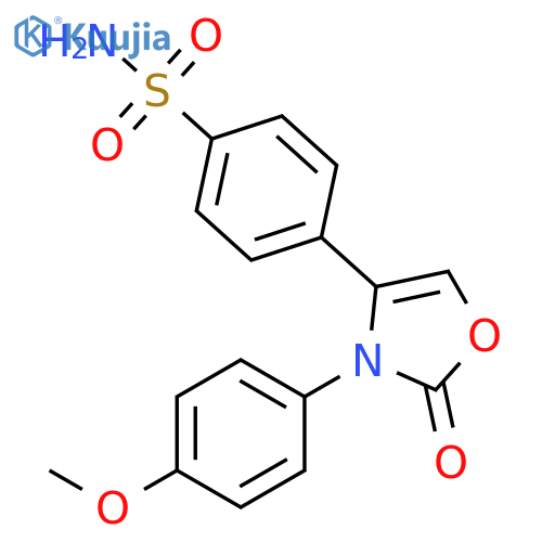 Benzenesulfonamide,4-[2,3-dihydro-3-(4-methoxyphenyl)-2-oxo-4-oxazolyl]- structure