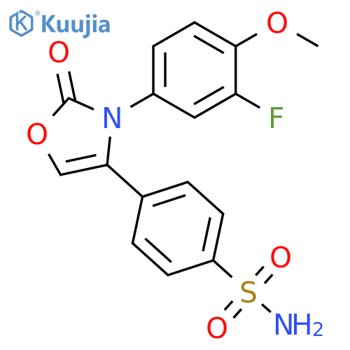 Benzenesulfonamide,4-[3-(3-fluoro-4-methoxyphenyl)-2,3-dihydro-2-oxo-4-oxazolyl]- structure