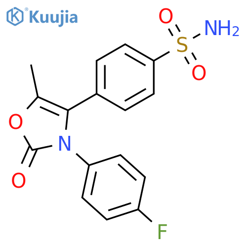 Benzenesulfonamide,4-[3-(4-fluorophenyl)-2,3-dihydro-5-methyl-2-oxo-4-oxazolyl]- structure